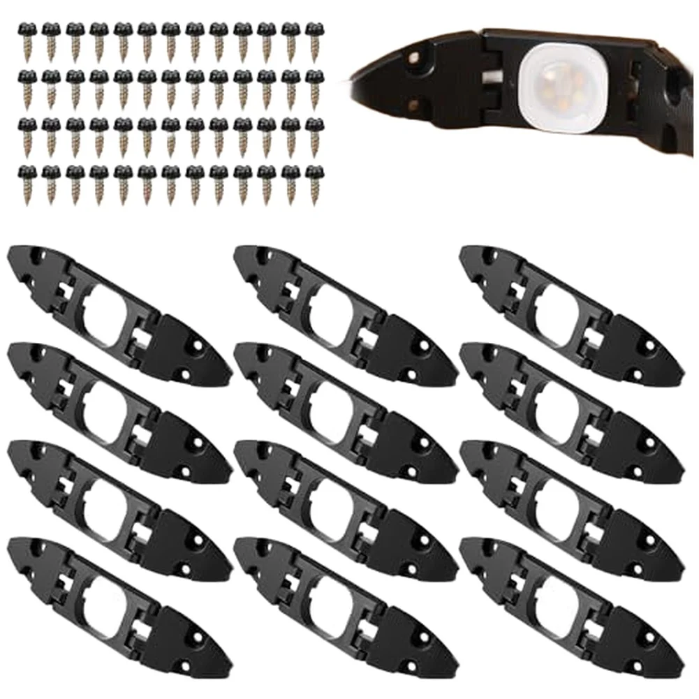 

6/12Pcs Gable Light Clips Outdoor Light Clips With Screws Compatible With For H706 Pro Permanent Outdoor Lights