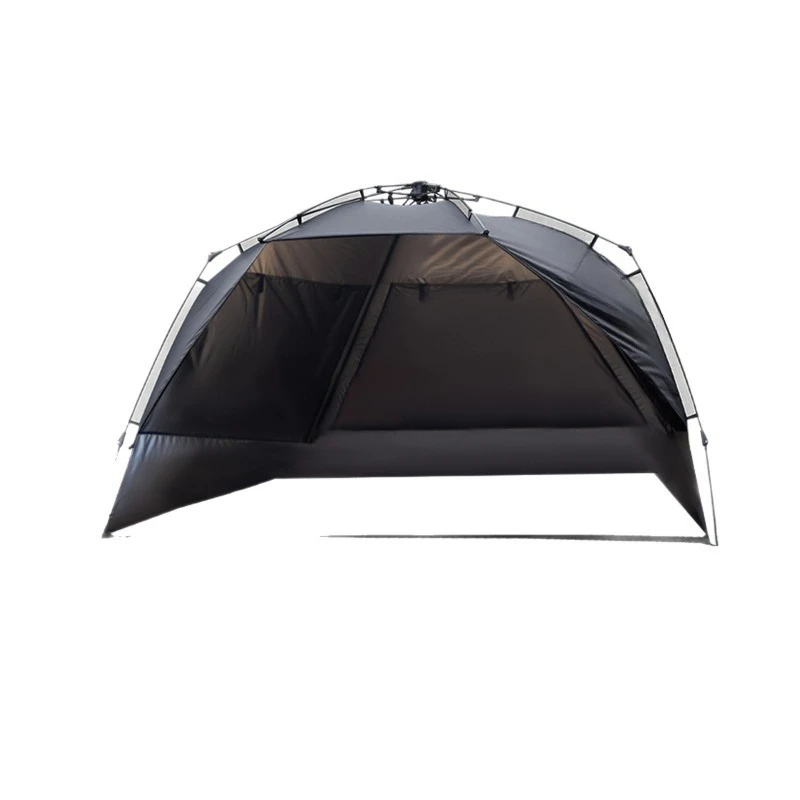 Outdoor tent canopy integrated vinyl sunscreen automatic quick opening folding portable camping tent free awning