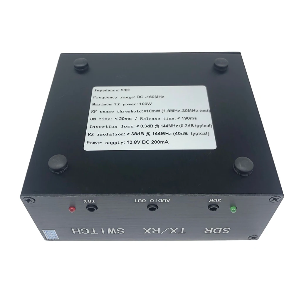 for Ham Radio Setup for antenna Switch Box for antenna Switch 100W RF Switch Aluminum Alloy Housing Insertion Loss 0.3dB 144MHz