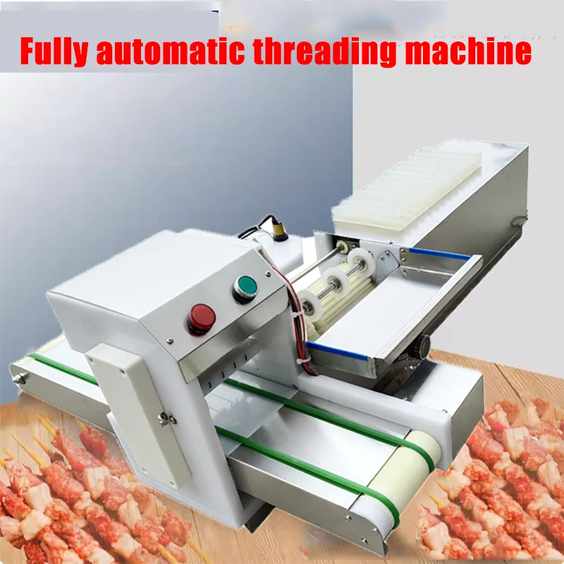 Automatic Meat Wear Mutton String Machine Business Bbq Skewer Machine   Meat Skewer Machine 110v /220v
