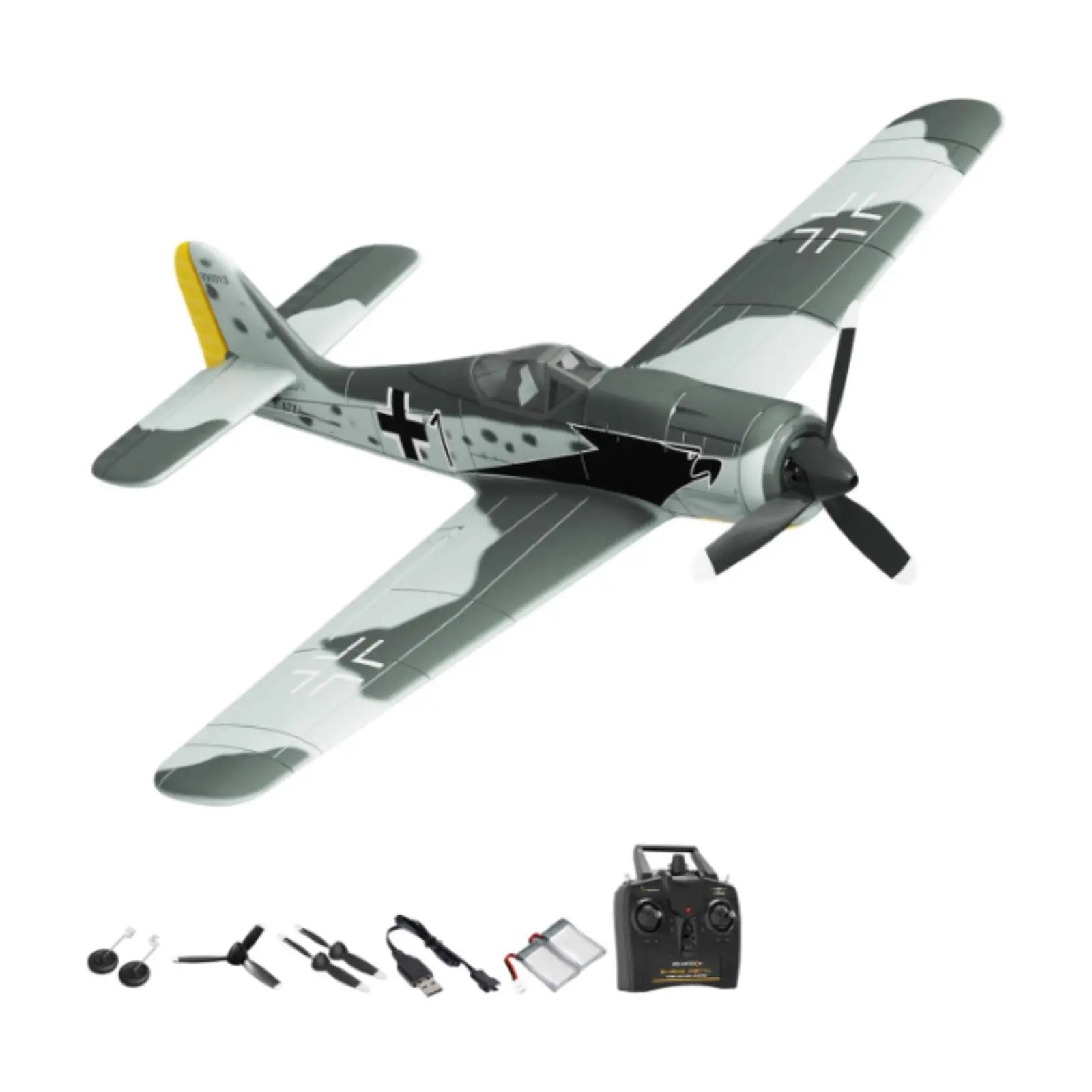 Set di giocattoli da caccia RC FW190 Aereo telecomandato per bambini all'aperto