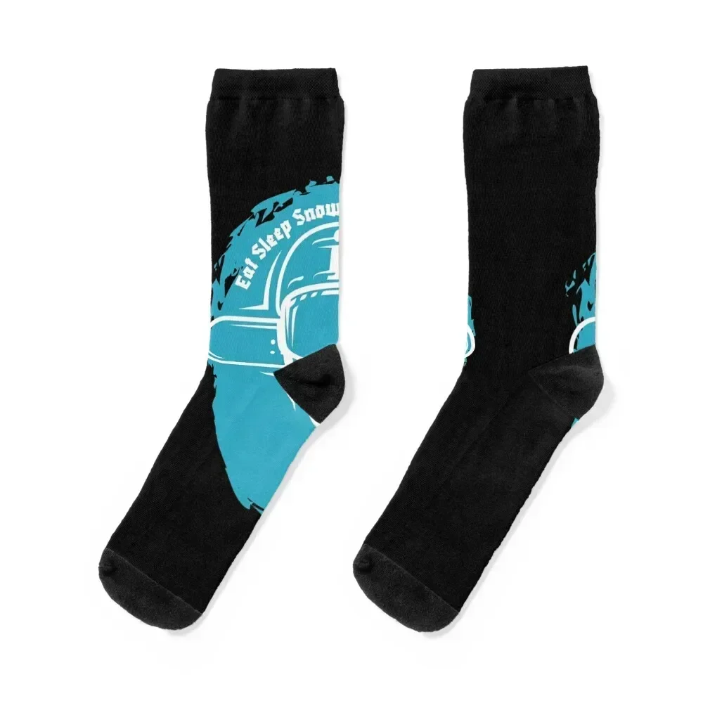 Eat Sleep Snowboarding Repeat 1 cool Socks cartoon winter gifts gifts Luxury Woman Socks Men's