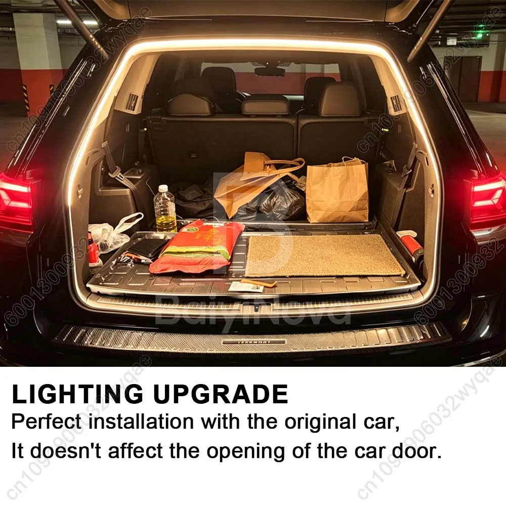 For Teramont X car trunk light bar, Car interior atmosphere light For Volkswagen Tremont, Rear Trunk Plug & play LED For Atlas