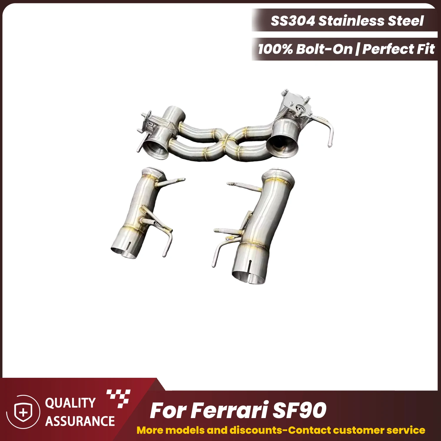 

ECCF OEM Valved Catback Exhaust For Ferrari SF90 Aggressive Exhaust Sound Performance Upgrade Easy Installation