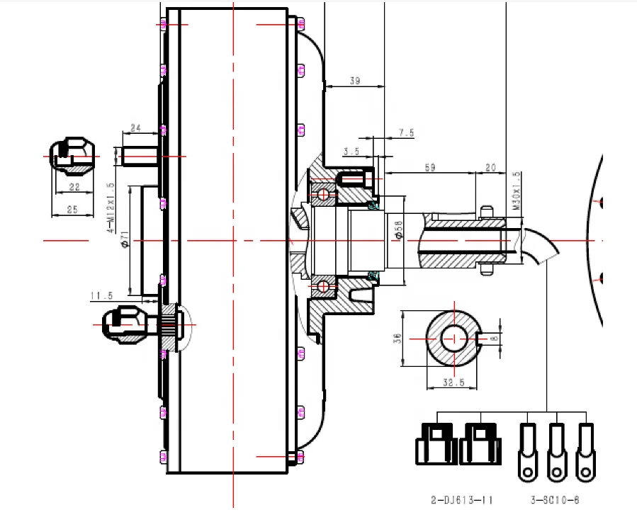 2026-QS موتور QS273 3000 واط 4000 واط 5000 واط 6000 واط 7000 واط 8000 واط محرك المغناطيس الدائم لسيارة Ev #6