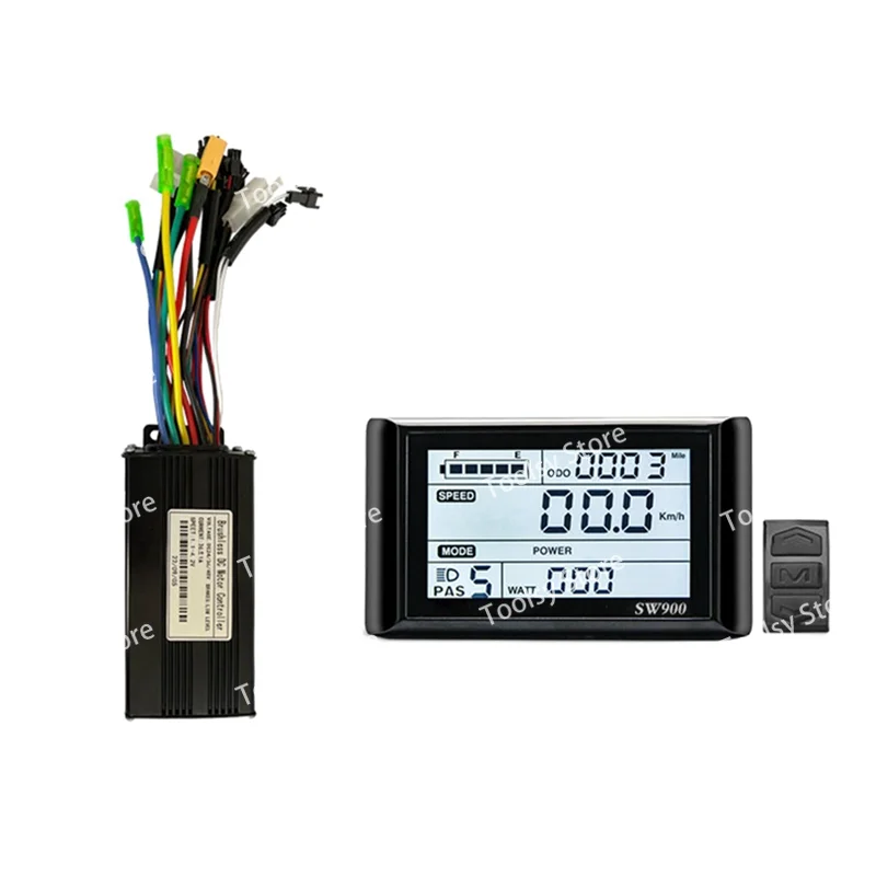 

Распродажа, 24 В, 36 В, 48 В, 500 Вт, 750 Вт, трехрежимный, 9 трубок, бесщеточный контроллер 26 А, комплект дроссельной заслонки со светодиодным дисплеем SW900, детали для электронного велосипеда