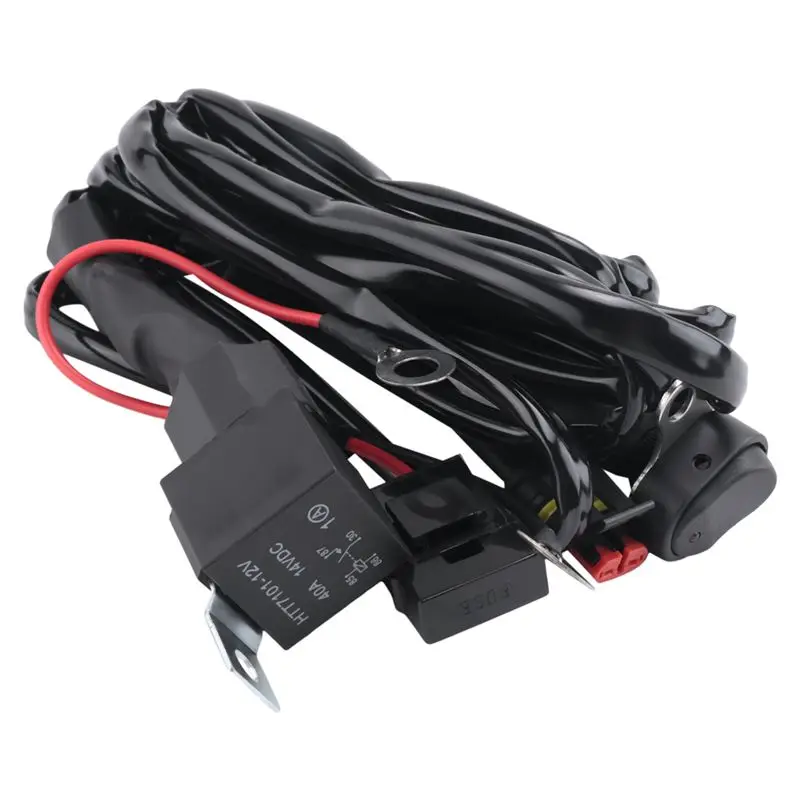 A01K-Motorcycles LED Fog Light Wiring Harness Wire For BMW R1200GS /ADV F800GS
