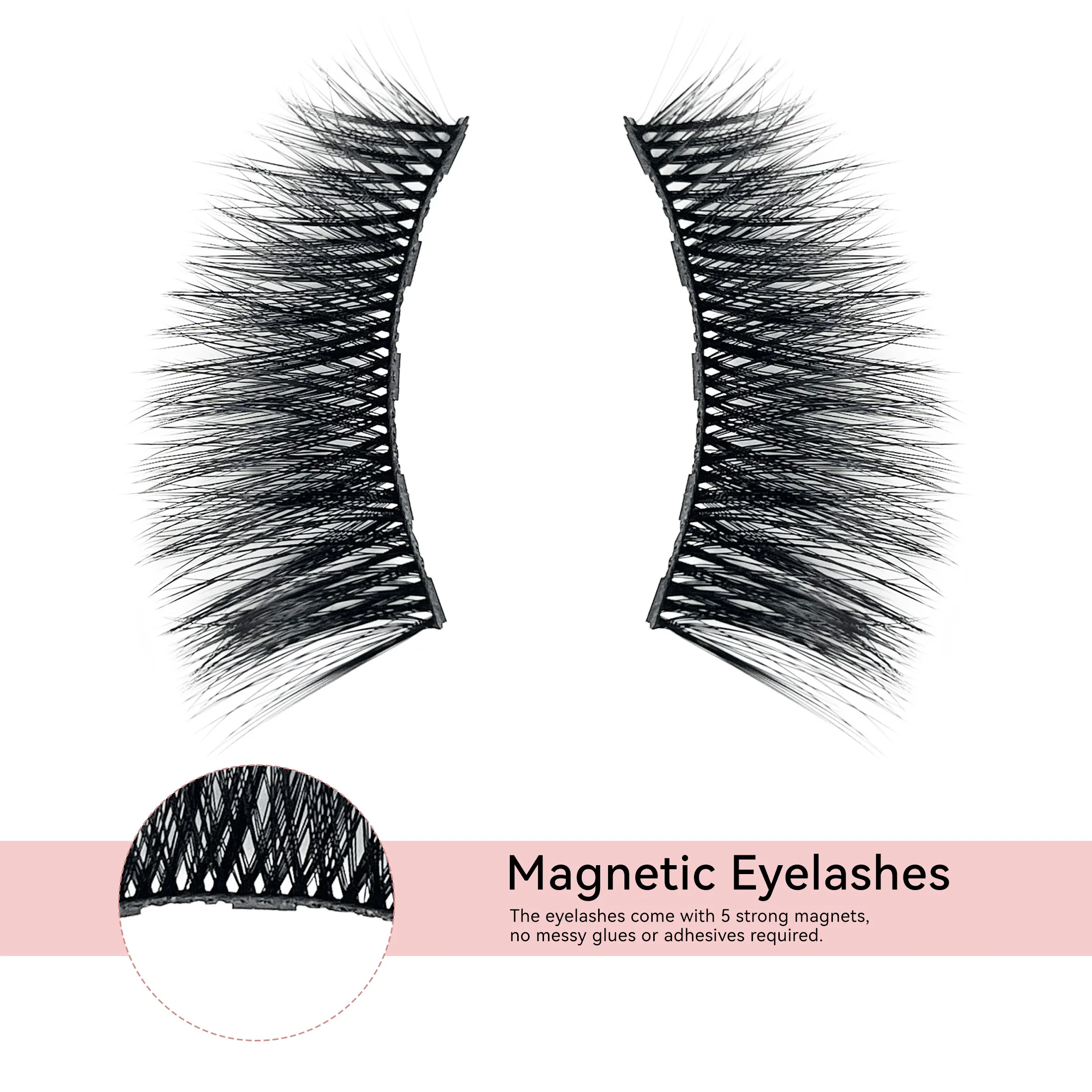 3 paires de cils magnétiques Eyeliner pince à épiler ensemble 3D cils de vison naturel artificiel faux cils moelleux Volume vaporeux