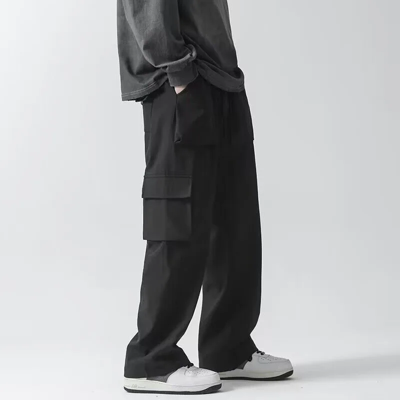 

Autumn Fashion Brand Korean Edition American Wide Leg Workwear Pants Loose and Handsome Straight Leg Versatile Casual Pants