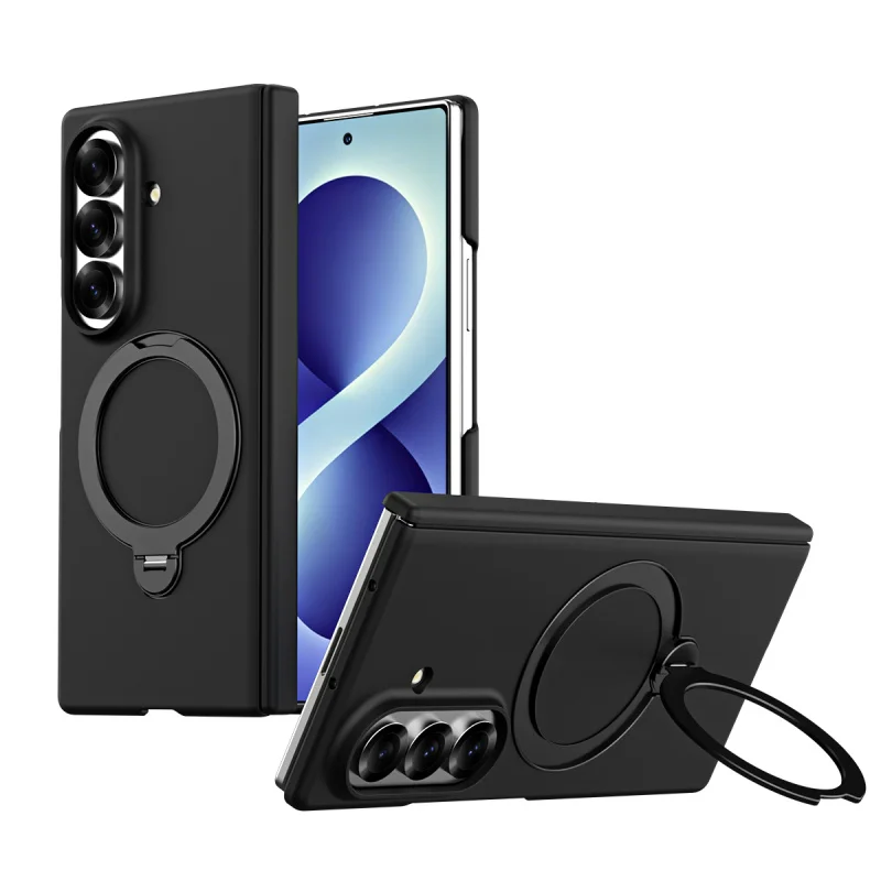 Luxury Magnetic Stand Phone Case For Samsung Galaxy Z Fold 8 7 6 5 4 3 Lens Protection Shockproof Protective Cover