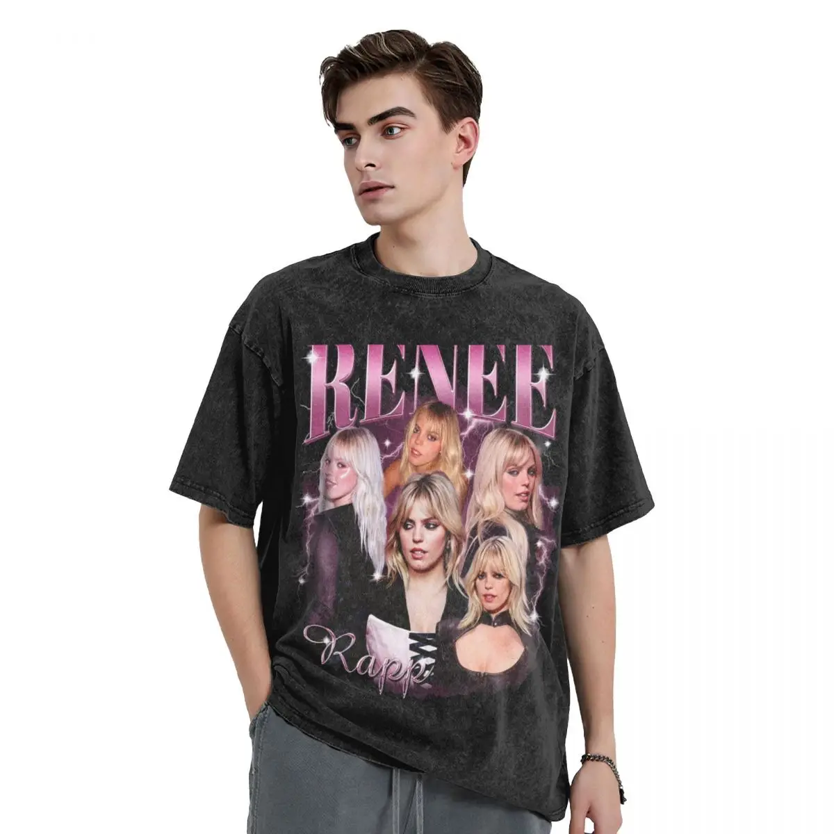 

Renee Rapp 90s Vintage T-Shirt quick drying anime graphic t shirt vintage mens clothes