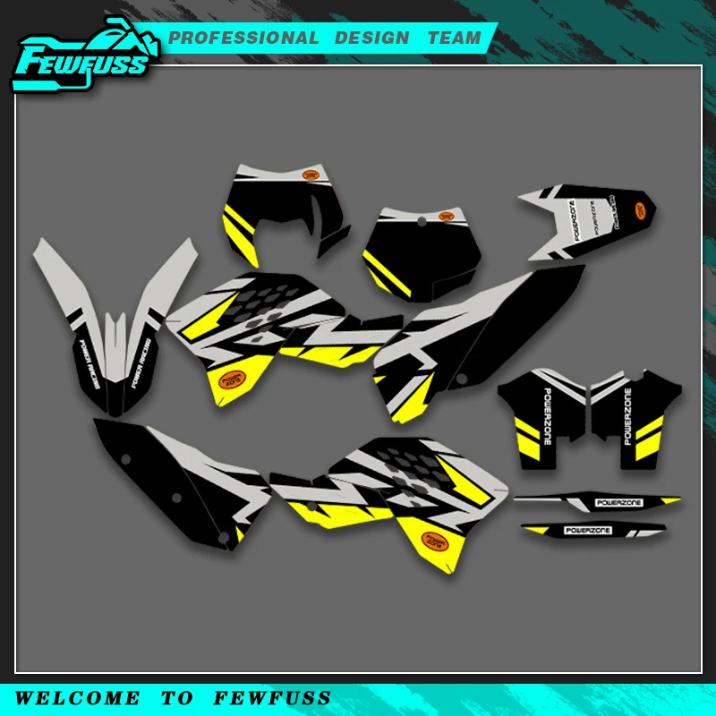 

Комплект наклеек с графикой для мотоцикла Fewfuss для KTM SX SXF 2007 2008 2009 2010 EXC EXCF 125 250 300 450 2008 2009 2010 2011
