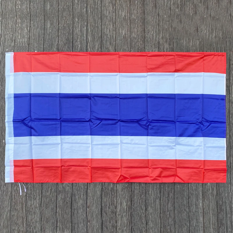 xvggdg   NEW  Thailand Flag 3ft x 5ft Hanging  Thailand  Flag Polyester standard Flag Banner