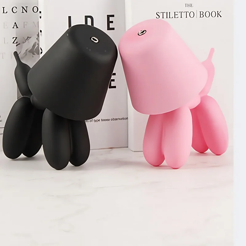 

Personalized Cartoon Mobile Portable Small Desk Lamp Balloon Dog Decoration Atmosphere USB Charging Bedside Reading Desk Lamp