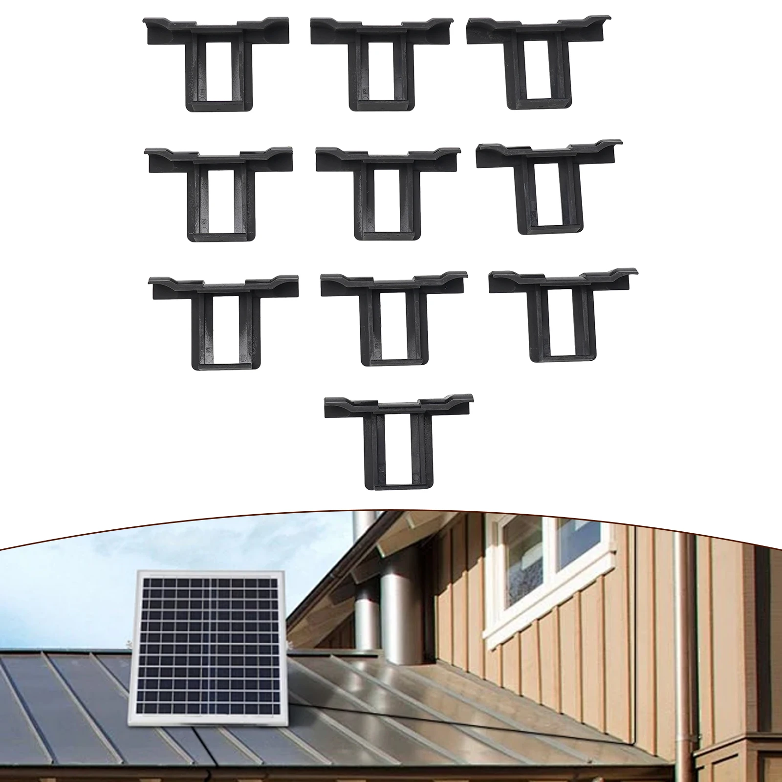 10Pcs Solar Panel Mud Removal Clip Water Drain Water Diversion Clip 30/35/40mm Automatic Water Removal Outdoor Tools