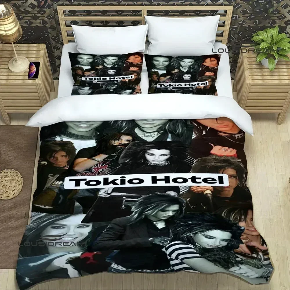 Tokio Hotel band Supplies Set Duvet Cover Set Bedding Sets For Adults Bed With Pillowcases No Filling Luxury Birthday Gifts