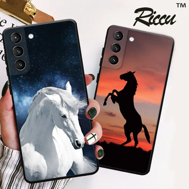 A galloping horse Phone Case For Samsung Galaxy S22 S21 S20 FE Ultra S10 S9 Plus S10e Note 20Ultra 10Plus Cover