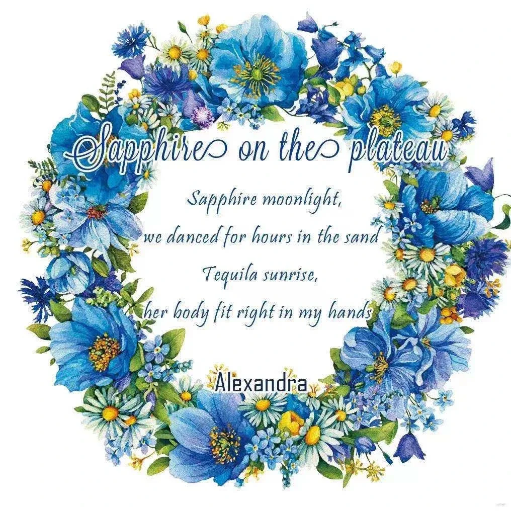 

Stock Clear- Sapphire on The Cliff Floral PET Tape