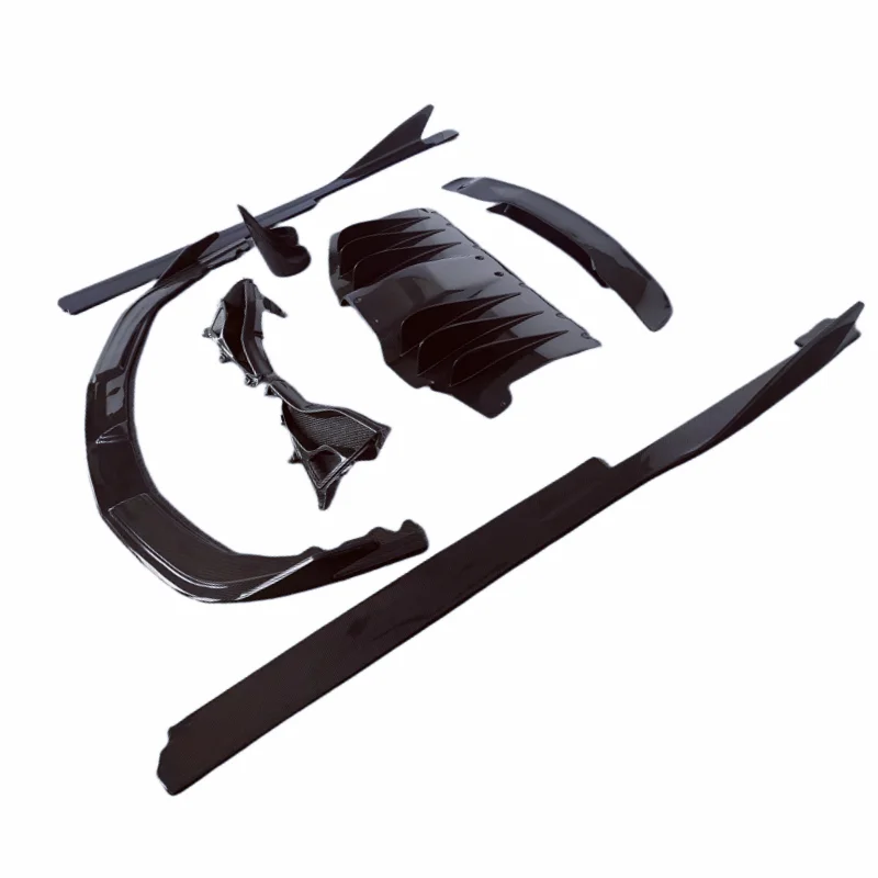 

For Ferrari 458 Spider V Style Carbon Fiber Front Bumper Edge Rear Diffuser Side Skirt Spoiler Tail Light Grille Body Kit
