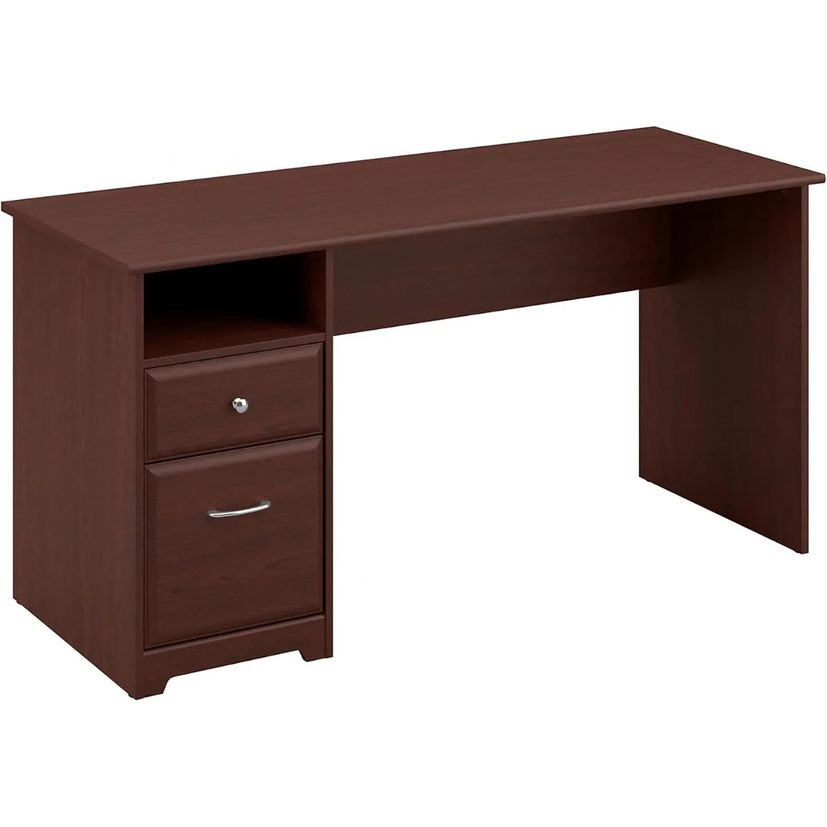 Bush Furniture Cabot 60W Computer Desk with Drawers in Harvest Cherry