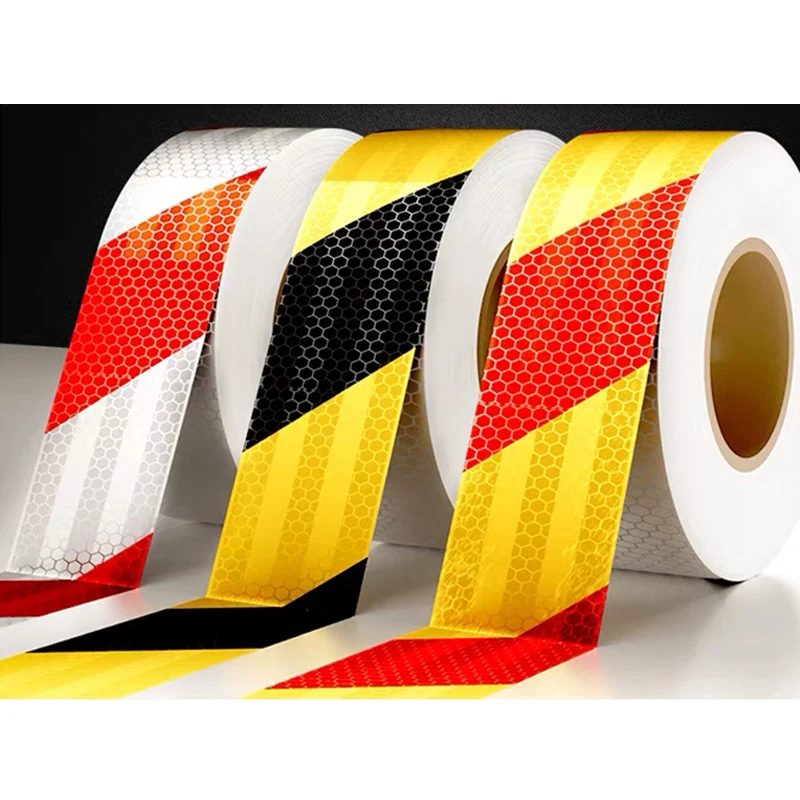 

5 м и 5 см блестящая светоотражающая предупреждающая лента безопасности самоклеящаяся саржевая печатная светоотражающая лента для автомобиля ﻿