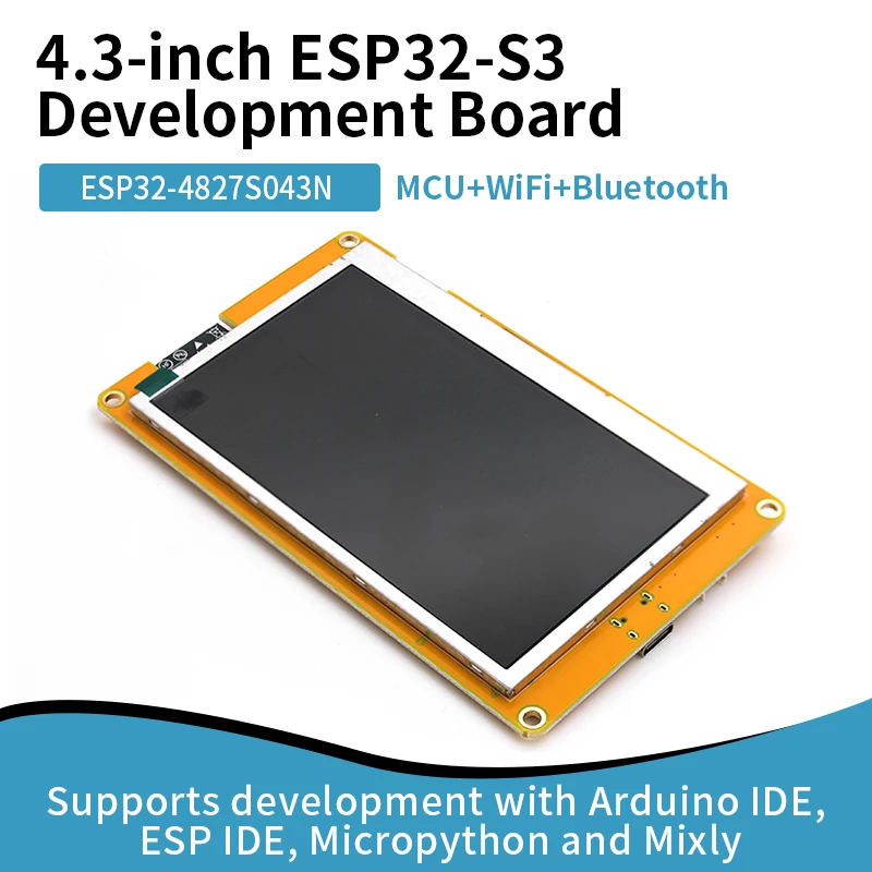 43インチ-esp32-s3-開発ボード-lvgl、mcu-wifi-bluetooth-8m-psram、esp32-4827s043n、esp32-8048s043c-i