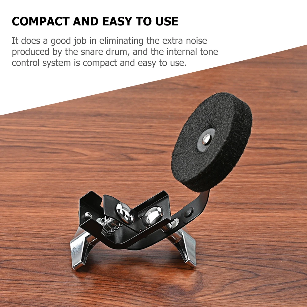 

Mute For Snare Drum Noise Reduction Compact Tone Control Metal Felt Material Easy Install Drum Practice Accessories