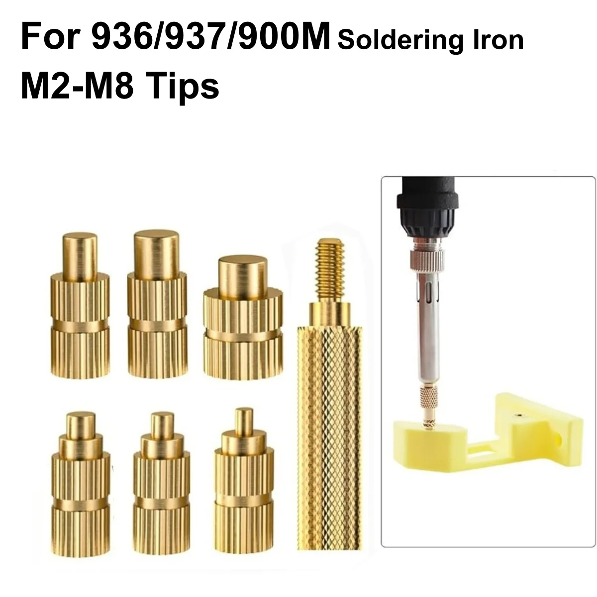 Heat Insert Embedded Nut Kit Tool Adaptor With Tip M2 M2.5 M3 M4 M5 M6 M8 For 936/937/900M Soldering Iron