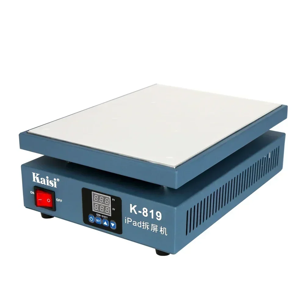KAISI K-819 12-дюймовый ЖК-экран, нагревательная платформа, размер 28*20 см, нагревательная станция для iPad, машина для разделения предварительного нагрева с сенсорным ЖК-экраном