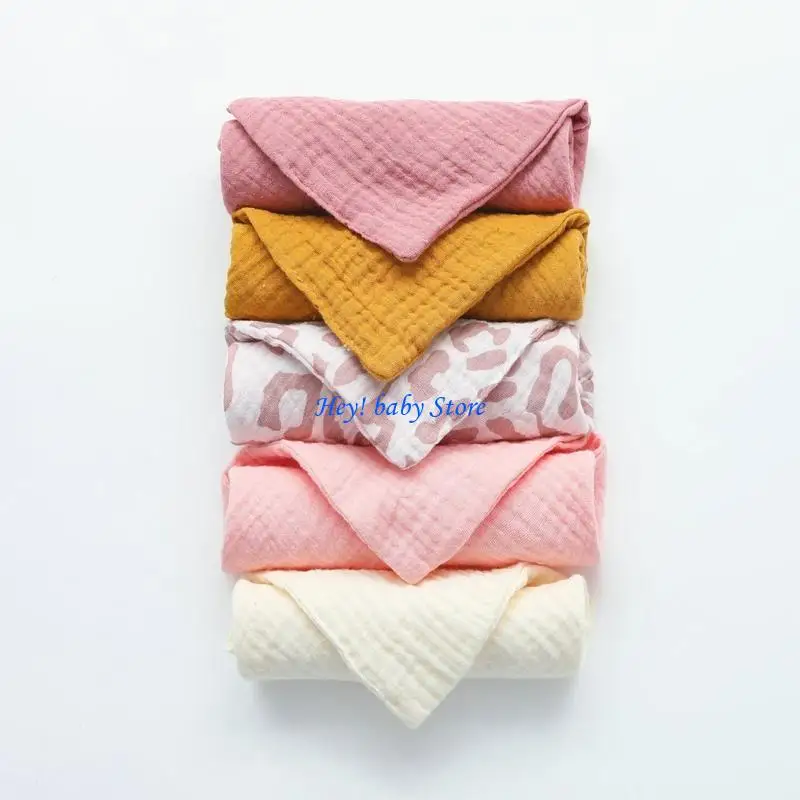 

Q1FE 10 Pcs Baby Square Towels Infants Wash Hand Face Towel Handkerchief Feeding Bib