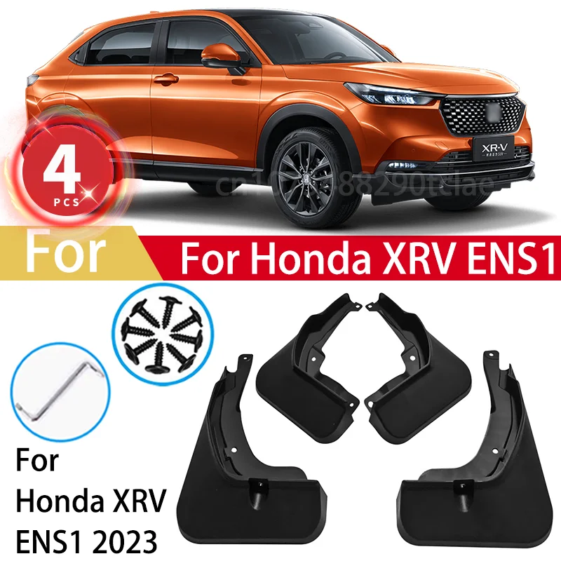 4PCS Mud Flaps For Honda XRV ENS1 2023 Car Accessories Mudguard Upgrade Anti-splash Guards Front Rear Wheels Fender