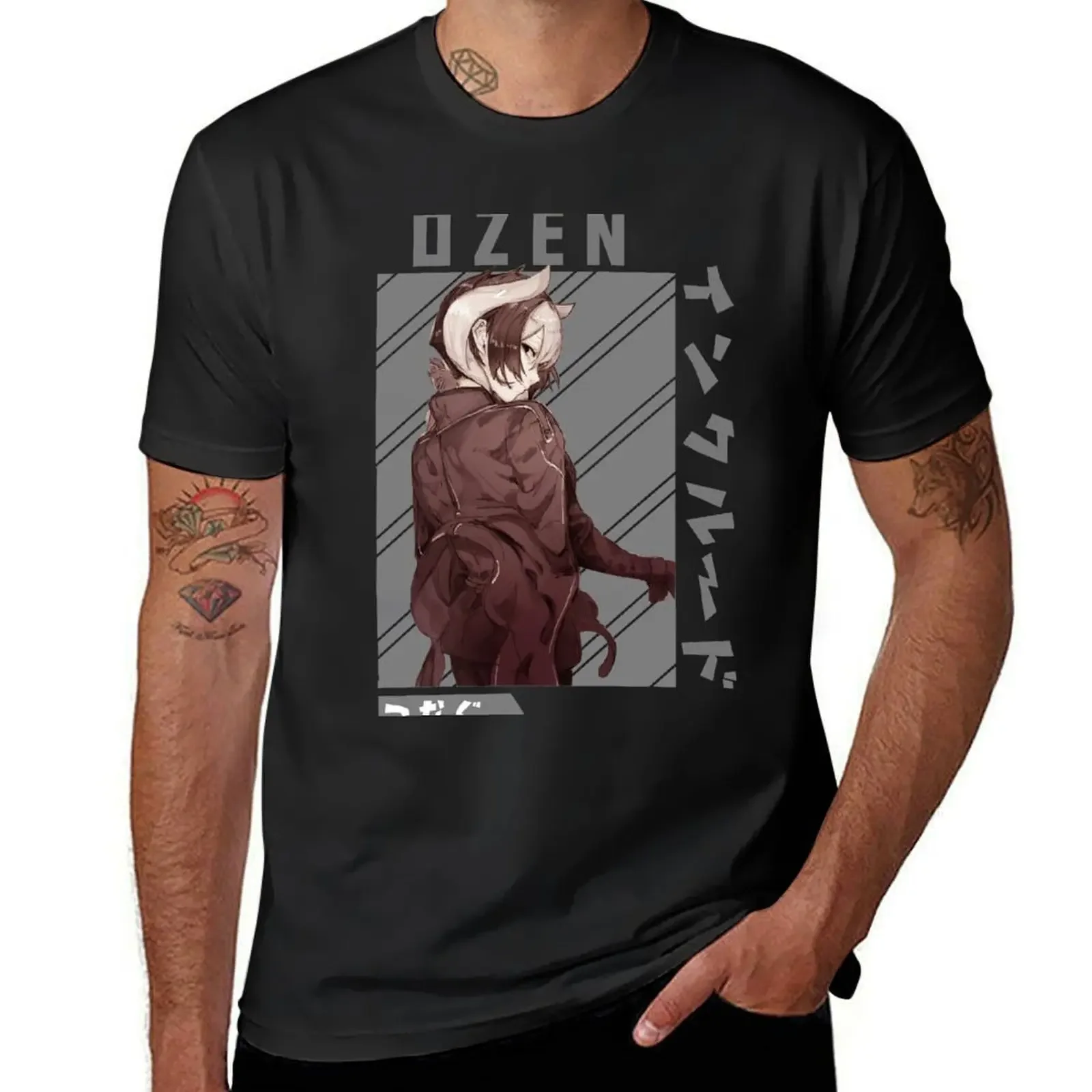 ozen the immovable made in abyss T-Shirt custom t shirt quick-drying Blouse plain clothing for men