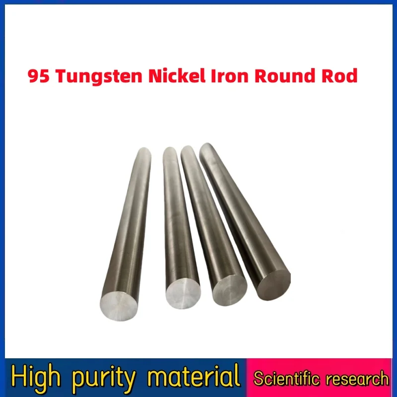 1Pcs Powder Metallurgy 95 Tungsten Nickel Iron Round Rod Φ8-Φ40mm High Specific Gravity Tungsten Alloy