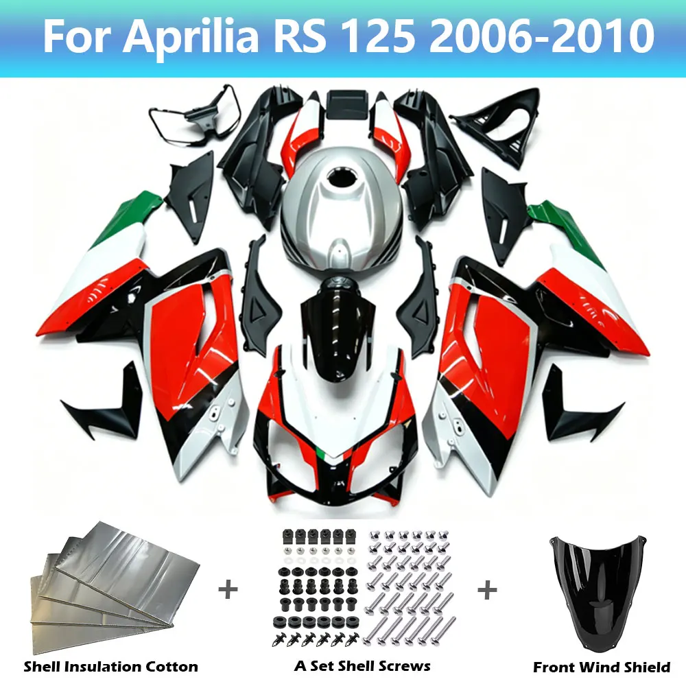 Fit For Aprilia RS 125 RSV125 2006-2010 Full Fairing Kit Motorcycle Fairing kits Paint Bodywork New ABS Plastic