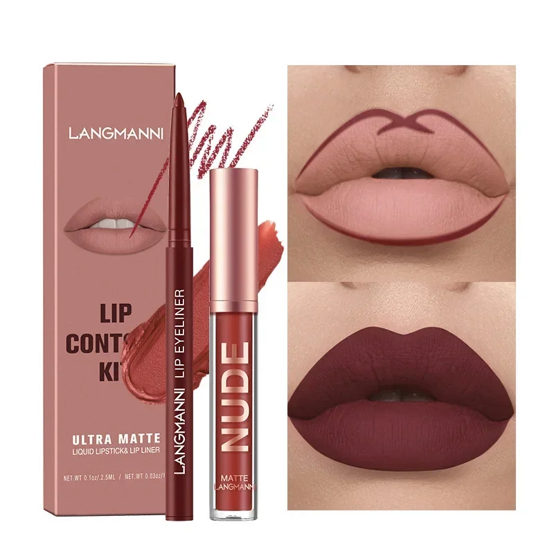 Lip Liner Pencil Set Long Lasting Matte Sexy Plumper Peel off Lipliner Contour Tint Gloss Lipstick Waterproof Makeup Pencil New