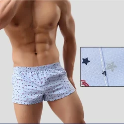 Leisure Men's Printed Shorts Casual Shorts Elasticized Waist Boxer Underwear Men Arrow Pants Elasticized Waistband Underwear