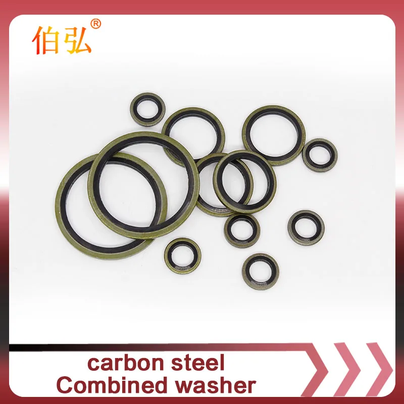 Gasket Metal Carbon Steel Bonded Washer Nylon Copper Stainless Steel  PTFE Water pipe faucet gasket washer seal mesh filter