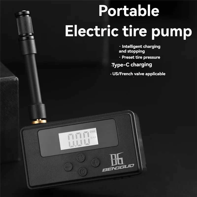

AD08-120PSI шинный насос портативный электрический воздушный насос со светодиодным цифровым манометром велосипедный насос для шин для автомобиля мотоцикла E-Bike