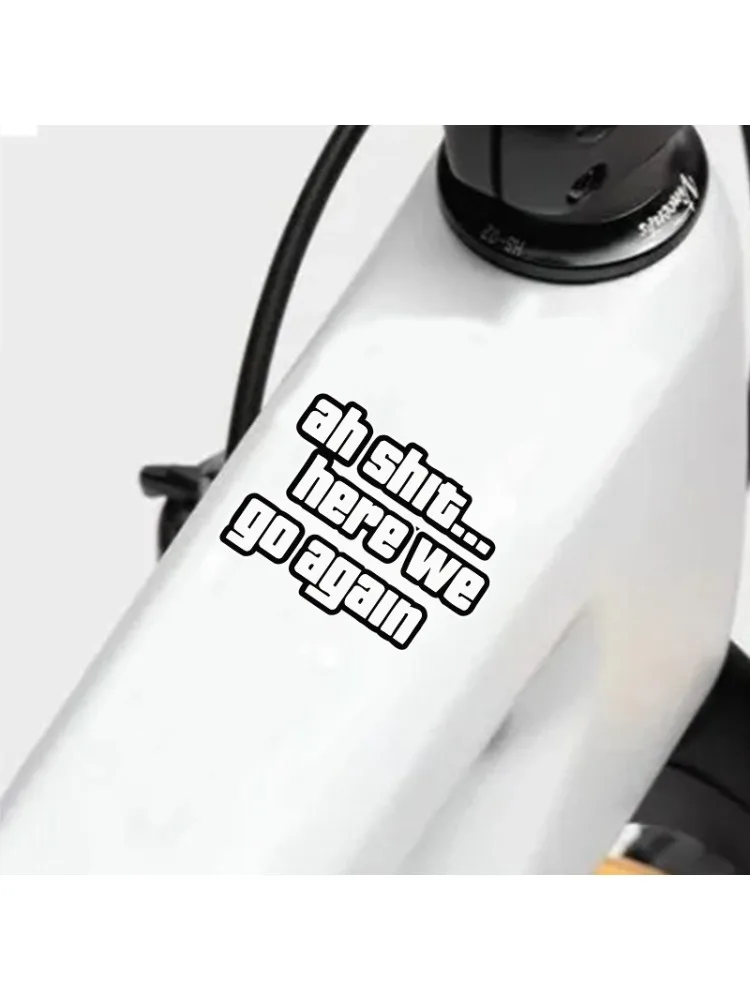 AliExpress NONE Funny Slogan Sticker Bold Text Waterproof Vinyl Decal For Bike Car Decor