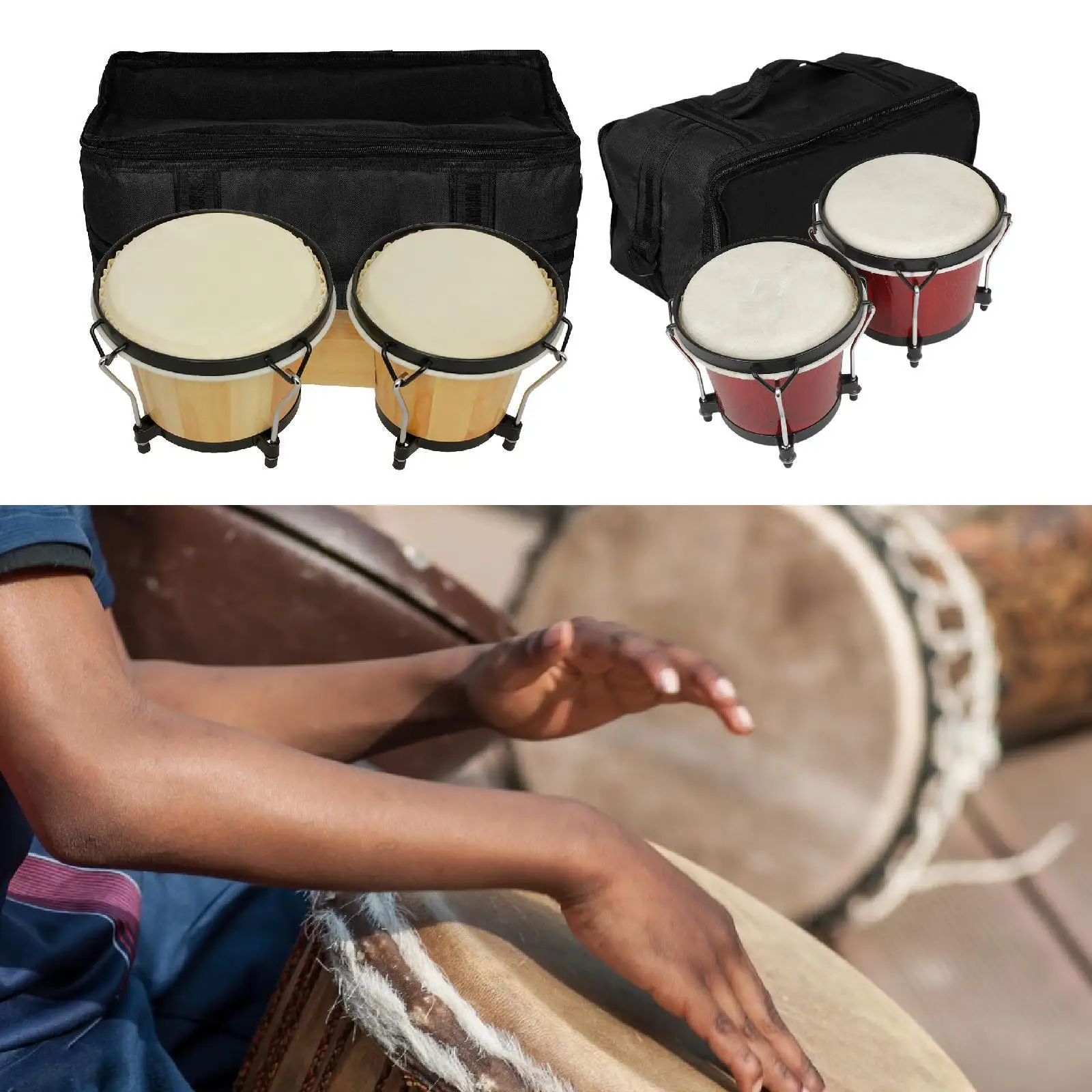 

Bongo Drum Playing Musical Educational Instrument for Children Professionals