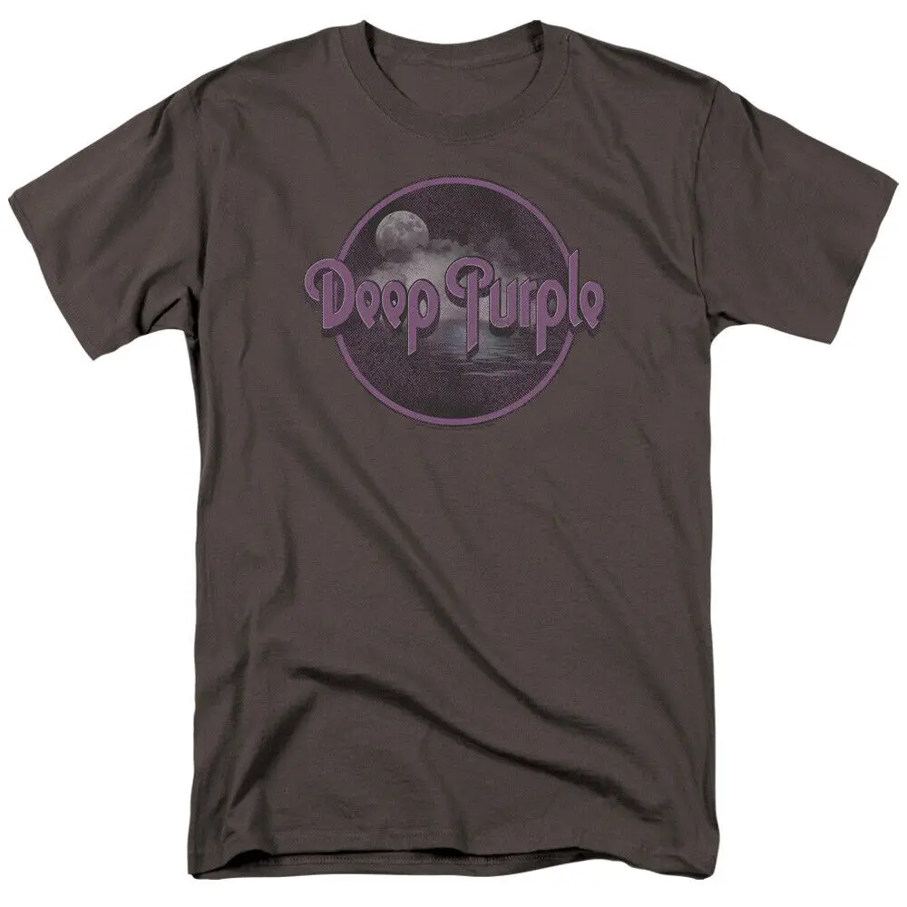 Deep Purple Smoke on the Water T Shirt Mens Licensed Rock Band Charcoal