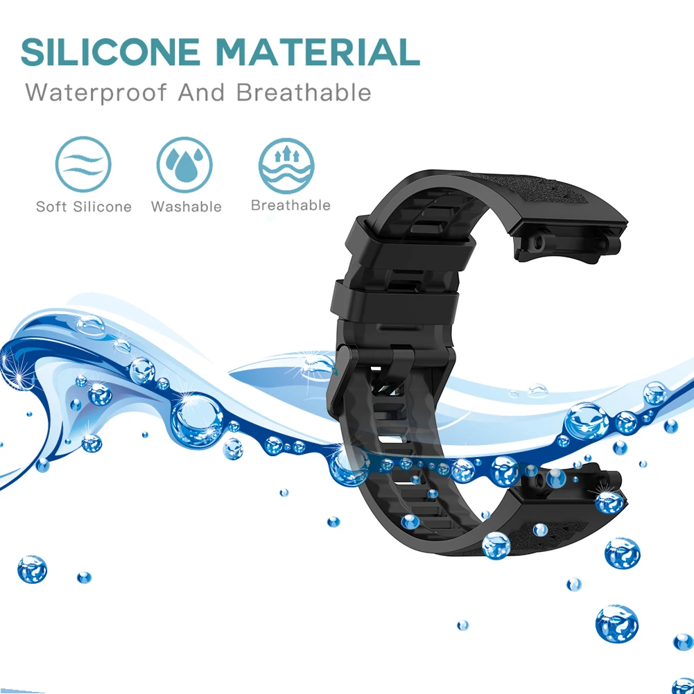 

Waterproof Strap Belt Replacement Silicone Watch Band Bracelet Smart Watch Accessories Watch Wristband for Amazfit T-Rex 2 A2169