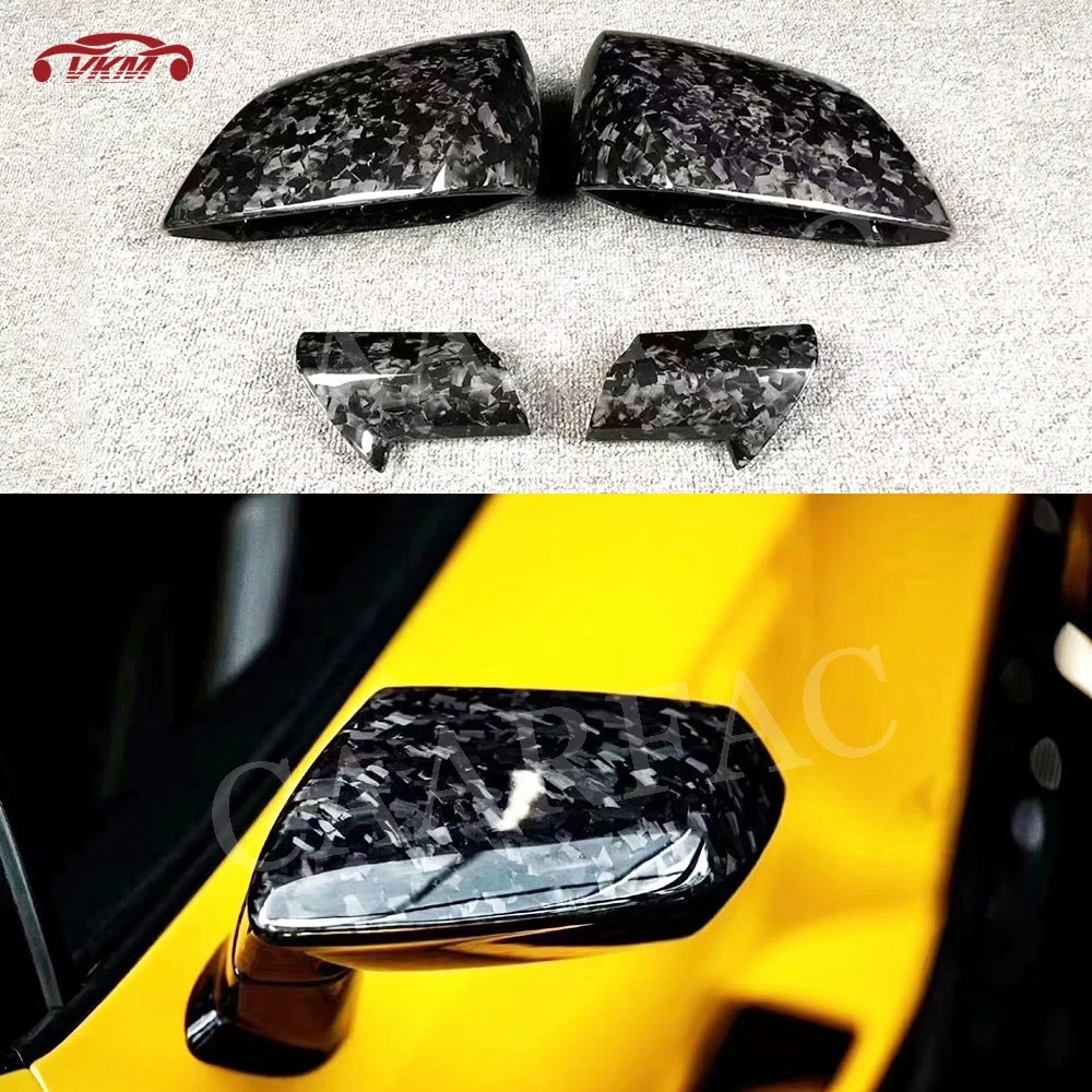 

Dry Carbon Fiber Material Rearview Mirror Cover Stickers Car Accessorise For Lamborghini Aventador LP700 LP720 2011-2016