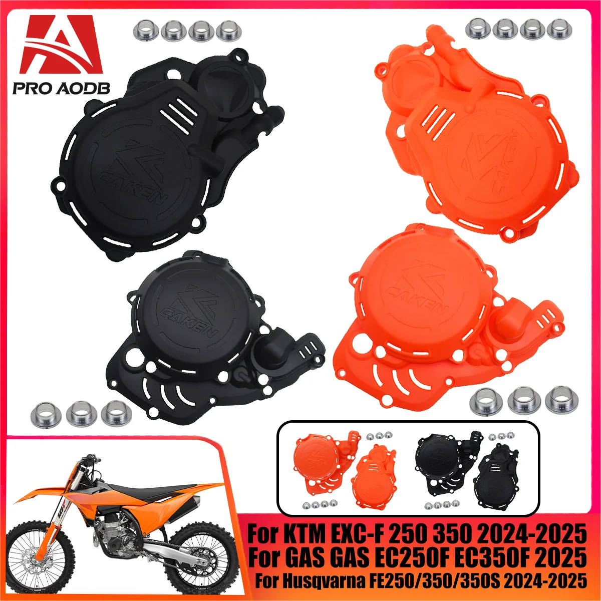 Accesorios de motocicleta Protector de embrague cubierta protectora de encendido para Husqvarna FE250/350 para KTM 2024 2025 EXC-F250/350 XW-F350