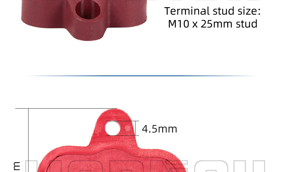 Terminal Block Stud M6 M8 M10 DC 48V Bus Bar Leistung Terminal Block Positive Negative Feste verdrahtung schrauben für lkw RV Schiff Boot – Detail 6