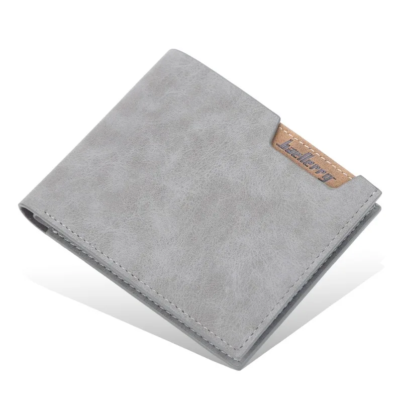 Baellerry Men's Matte Retro Multifunctional Wallet Simple and Short Wallet Large Capacity Multi Card Slot Wallet for Men