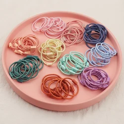 100pcs Basic Hair Elastic Rubber Band Children Girls Scrunchies Headband Ponytail Holder Gum For Hair Soft Hair Accessories