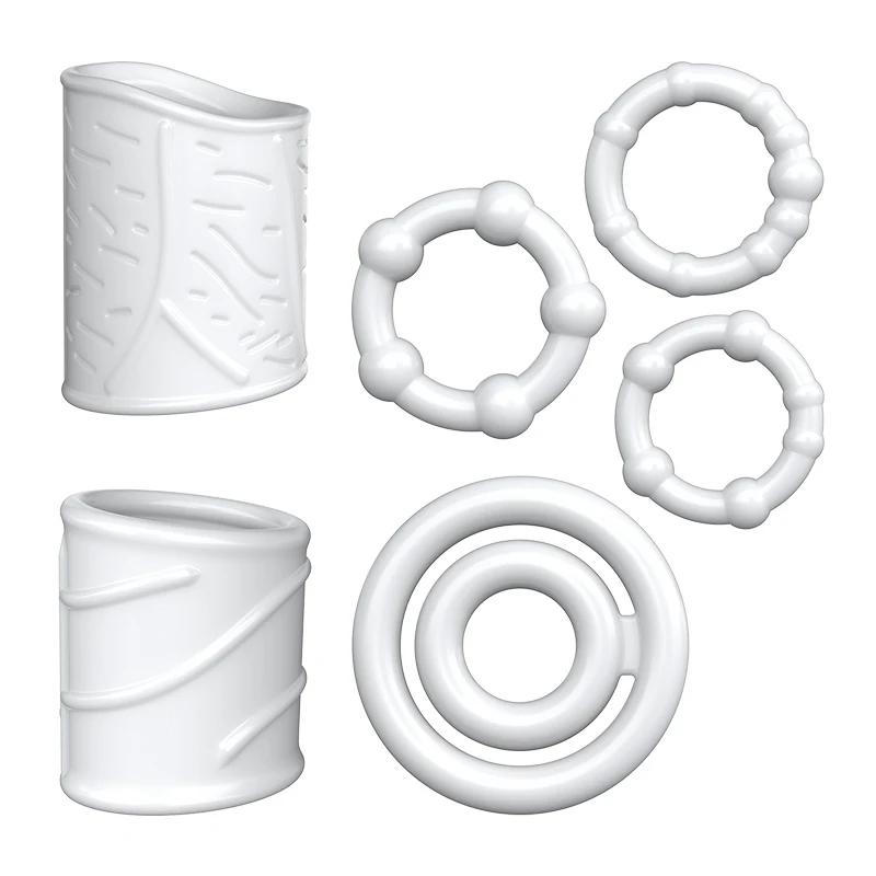 Newest Penis Ring Reusable Silicone Semen Cock Ring Penis Enlargement Delayed Ejaculation Sex Toys For Men Dick Enlarger Rings - Image 6