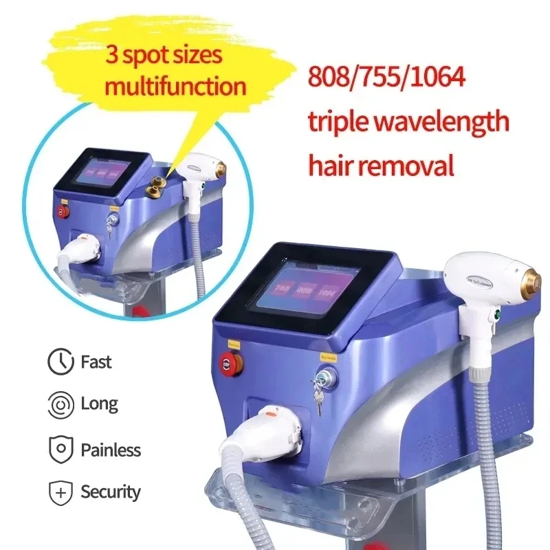 Professional 808nm Diode Laser 4000w High Power 755 808 1064nm Laser Painless Freezing Point Eepilation for Women