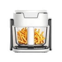 2025 Manual Control Air Fryer - 5L Non-Toxic BPA-Free Oil-Free Cooker with Observation Window